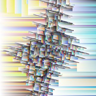 Cover of the title track showing abstract computer art.