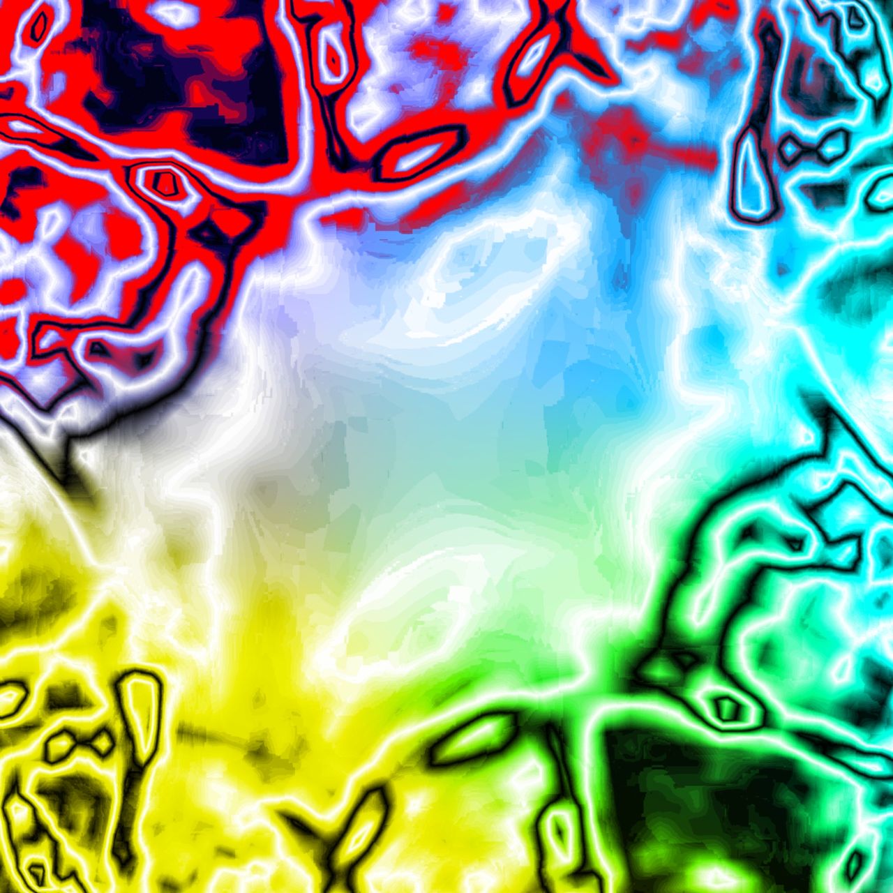 Cover of the title track showing abstract computer art.