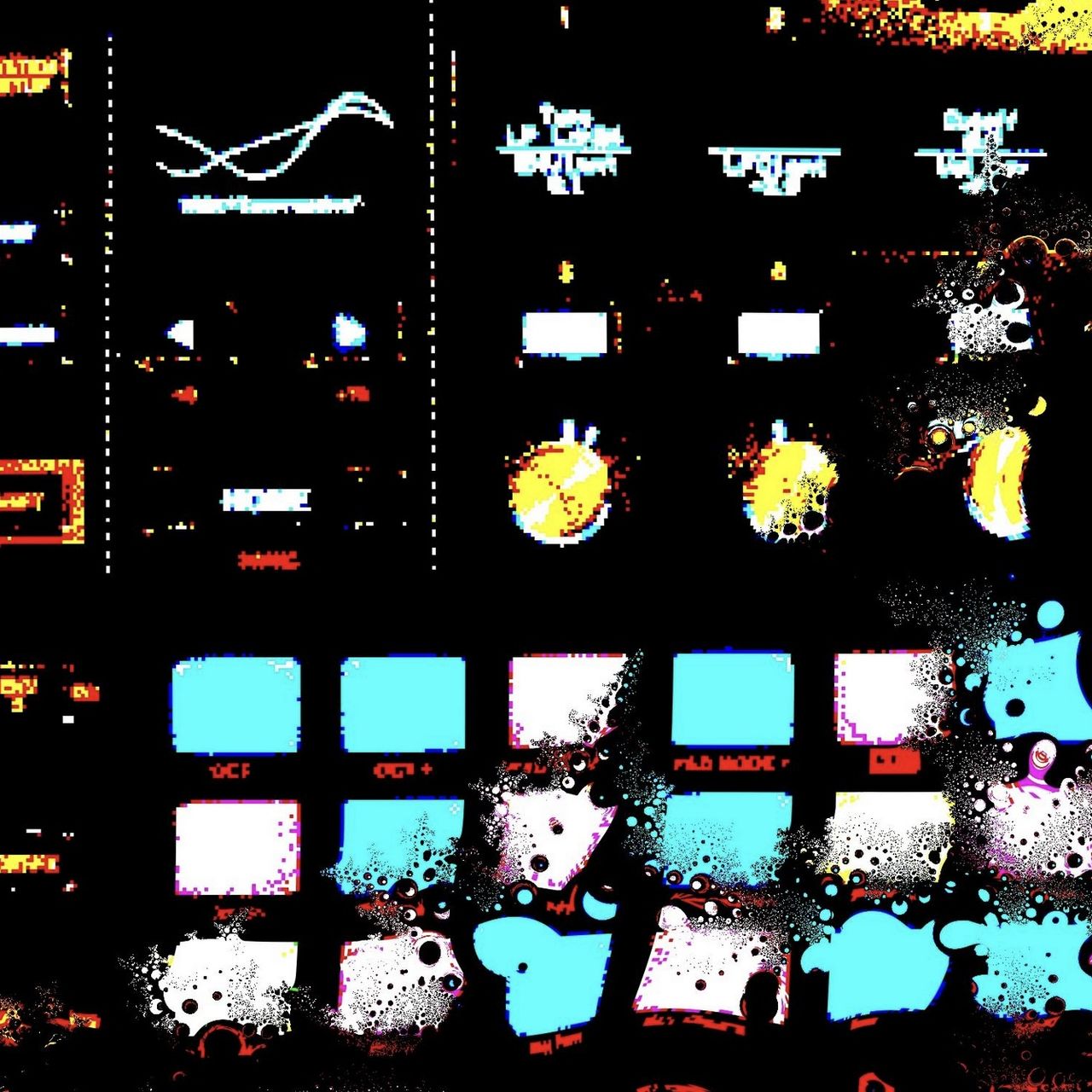 Cover of the track Hydrasynth Solo 20260204 showing the Hydrasynth panel in psychedelic distorted colours.