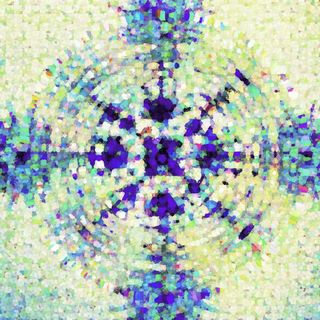 Cover of the title track showing abstract computer art.