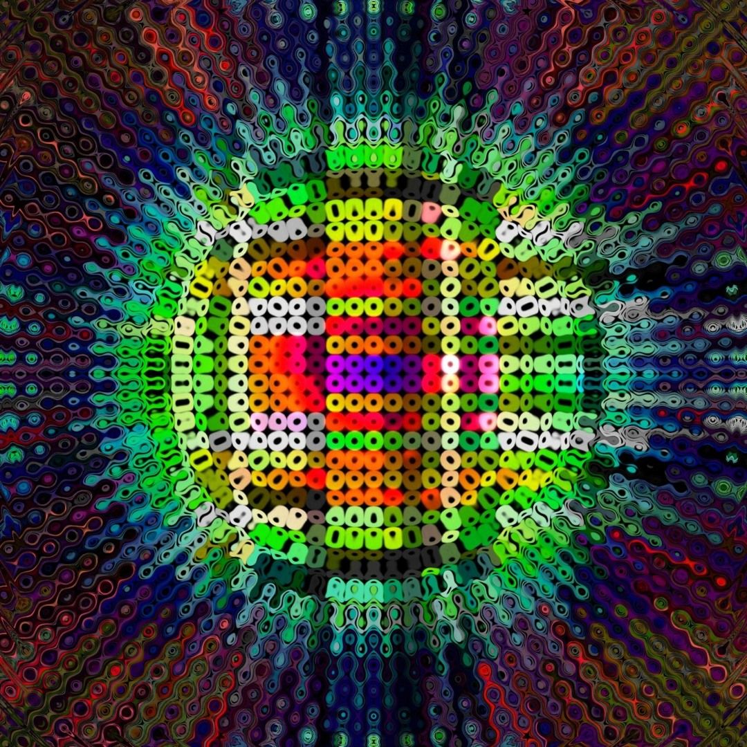 Cover of the track Procyon Sunrise showing abstract art.