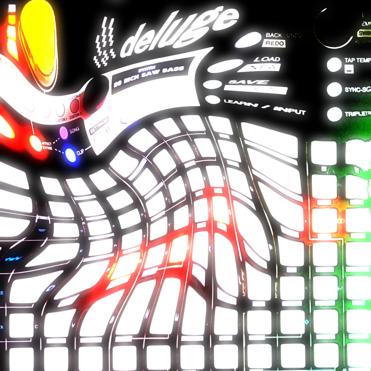 Stylized picture of Synthstrom Deluge